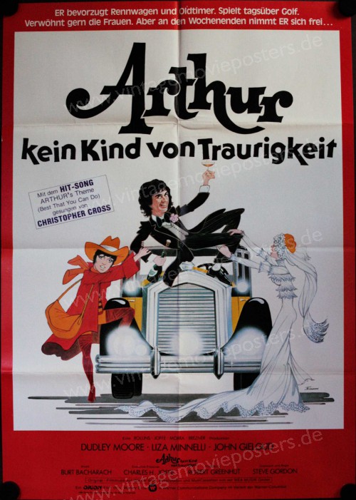 Arthur - Kein Kind von Traurigkeit German movie poster A1 Dudley