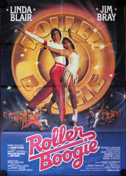 Roller Boogie German movie poster Linda Blair, Jim Bray, Beverly