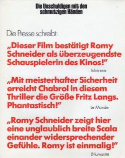 Unschuldigen mit den schmutzigen Händen, Die (Innocents aux mains sales, Les)